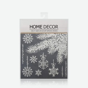 Декоративные наклейки Artus Home Decor   Ветка со снежинками  