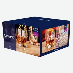 Набор стаканов Luminarc Roch низких для виски, 340мл х 4шт Россия