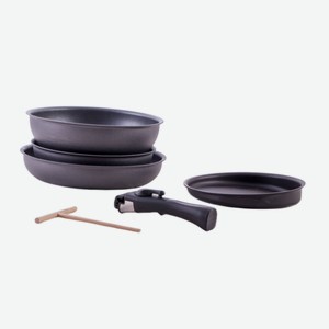 Набор посуды Polaris EasyKeep-6D графитовый, 6 предметов Китай
