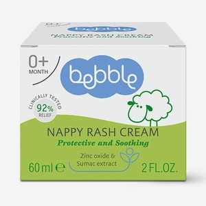 BEBBLE Крем от опрелостей и кожных раздражений Nappy Rash Cream 0+ 60