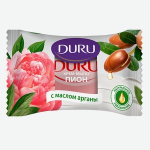 DURU Туалетное крем-мыло Пион с маслом арганы 80