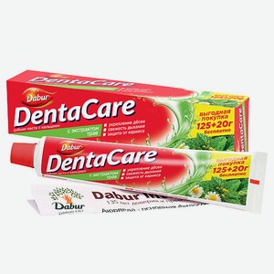 DABUR DENTACARE Зубная паста с кальцием DentaCare с ЭКСТРАКТОМ ТРАВ 145