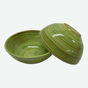 Салатник Борисовская керамика Удачный керамика зеленый 1 л