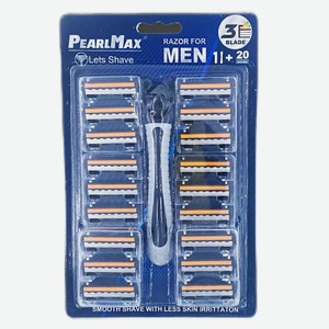 PEARLMAX Мужская бритва со сменными кассетами Lets Shave 1