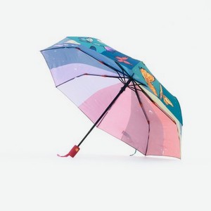 Женский зонт Raindrops RD-73885 , автоматический , 3 сложения , Фотопондж
