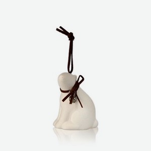 Сувенир Artus Новый Год   Мишка с бубенчиком   керамический на шнурке 6,8см