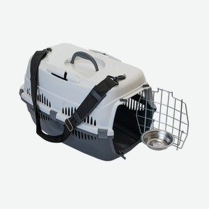 Yami-Yami транспортировка переноска для животных  Спутник-2  с наплечным ремнем+миска, до12 кг (49*33*32см)