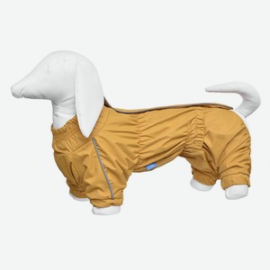 Yami-Yami одежда дождевик для собак, горчичный, на гладкой подкладке, Такса (S)