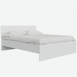 Двуспальная кровать Глосс Белый / Белый глянец 140х200 см