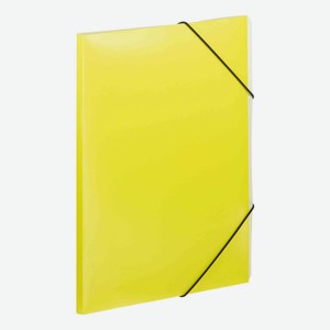 Папка на резинке 150 листов А4 Attache Neon желтая