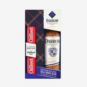 Виски Darrow + 2 баночки Cola в подарочной упаковке, 0.7л Россия