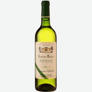 Вино Lucien Rigui Бордо белое сухое 13% 750мл