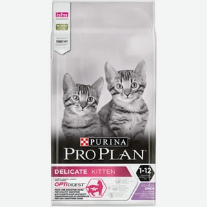 Сухой корм Purina Pro Plan Junior Delicate с индейкой для котят с чувствительным пищеварением 400 г