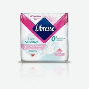 Гигиенические прокладки Libresse Pure Sensitive Normal 8шт