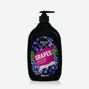 Крем - гель для душа Aqua Joy   Grapes   1000мл