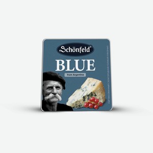 Сыр с голубой плесенью BLUE 54% 0,1 кг Schonfeld