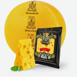 Сыр Альгерд Маасдам 45%, 300 г