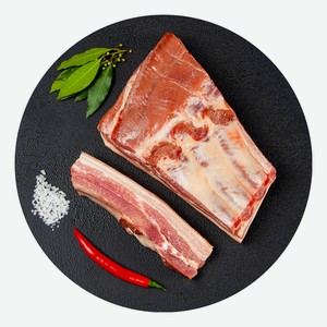 Грудинка свиная на кости Selgros охлажденная на подложке
