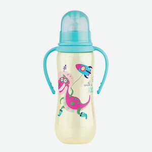 LUBBY Бутылочка для кормления с соской молочной и ручкой, с рождения