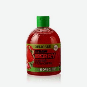 Гель - скраб для душа Delicare Fruit Peeling   Strawberry   485мл