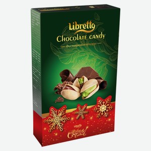Конфеты шоколадные Libretto в темном шоколаде фисташковая начинка, 144 г