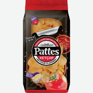 Чипсы картофельные со вкусом кетчупа Паттес 100г