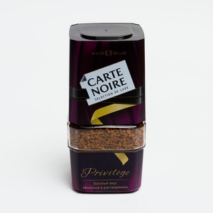Кофе растворимый CARTE NOIRE Privilège, ст/б, 95 г