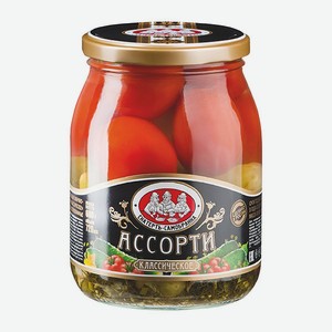 Ассорти  Скатерть самобранка , огурцы и томаты, 720мл