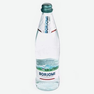 Вода минеральная газированная Боржоми 0,5л