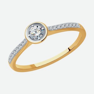 Кольцо SOKOLOV Diamonds из золота с бриллиантами 1012287, размер 18