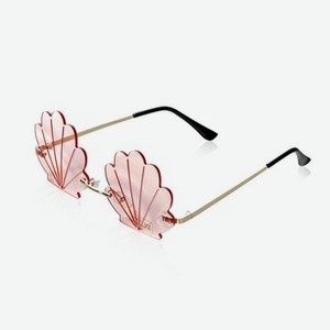 Женские солнечные очки Ameli ( ракушки, без оправы, розовые )