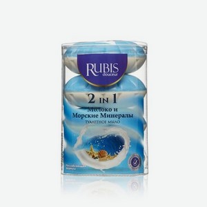 Мыло туалетное Rubis   Milk & Sea Mineral   4*110г