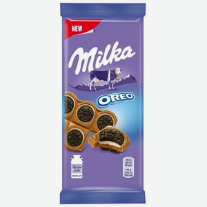 Шоколад Милка молочный с печеньем Орео 92г