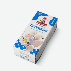 Мороженое ПЕСТРАВКА Пломбир со вкусом ванили 12% 240г