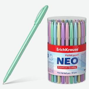 Ручка шариковая ErichKrause Neo Pastel pearl синяя, 1 шт