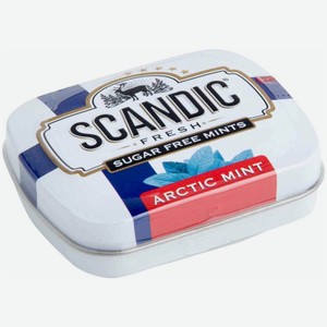 Scandic Освежающие драже без сахара со вкусом Арктическая мята, 1 шт.