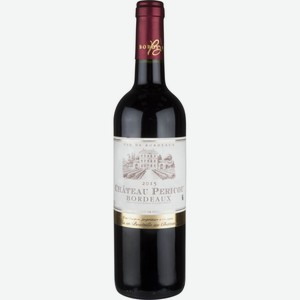 Вино Chateau Pericou Bordeaux красное сухое 13,5 % алк., Франция, 0,75 л