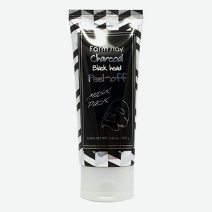 Маска-пленка для лица от черных точек Charcoal Black Head Peel-Off Nose Pack: Маска-пленка 100мл