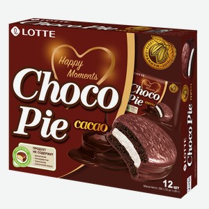 Печенье Lotte Chocopie Cacao 28 г х 12 шт