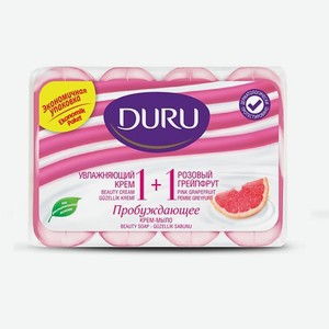 DURU Туалетное крем-мыло 1+1 Увлажняющий крем & Розовый Грейпфрут 4