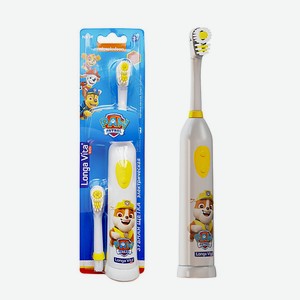 LONGA VITA Зубная щетка детская ротационная 2 насадки от 3-х лет цвет желтый герой Крепыш