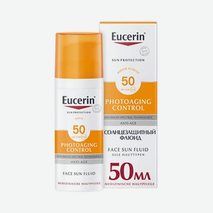 EUCERIN Солнцезащитный флюид для лица Photoaging Control SPF 50