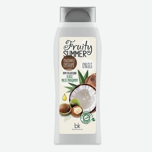 BELKOSMEX Fruty Summer Крем-гель для душа Изысканное питание кокос, масло макадамии 500