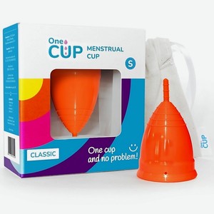 ONECUP Менструальная чаша Classic оранжевая размер S