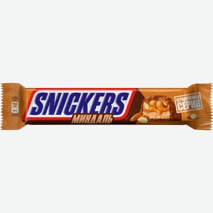 Батончик Snickers шоколадный с миндалем 81г