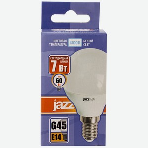 Лампа светодиодная Jazzway PLED- SP G45 7w E14 4000K 230/50