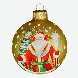 Шар  Дед Мороз , 65 мм., в подарочной упаковке, мультицвет