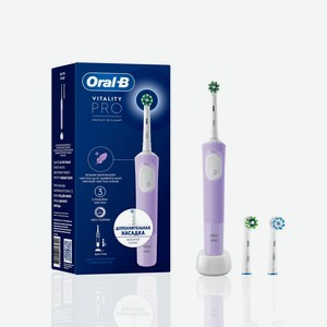 Набор подарочный Oral-B Vitality D103.413.3 Lilac (Электрическая щетка + Насадка д/электрических ще