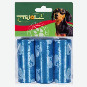 Пакеты для уборки за собакой Triol сменные гигиенические, 3 упаковки