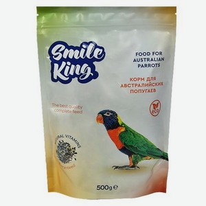 Корм для попугая Smile King Австралийского дой-пак пакет 500 г